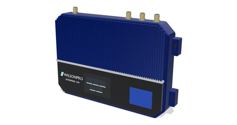 WilsonPro Enterprise 1300 commercial signal booster, three-quarter view