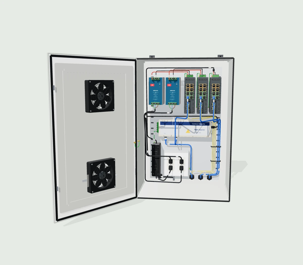 Deployment view of the reference enclosure model